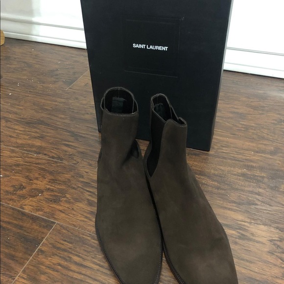Saint Laurent boots suede